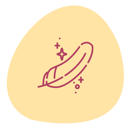 Feather representing grief and loss